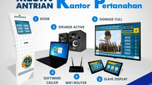 Mesin Antrian Kantor Pertanahan